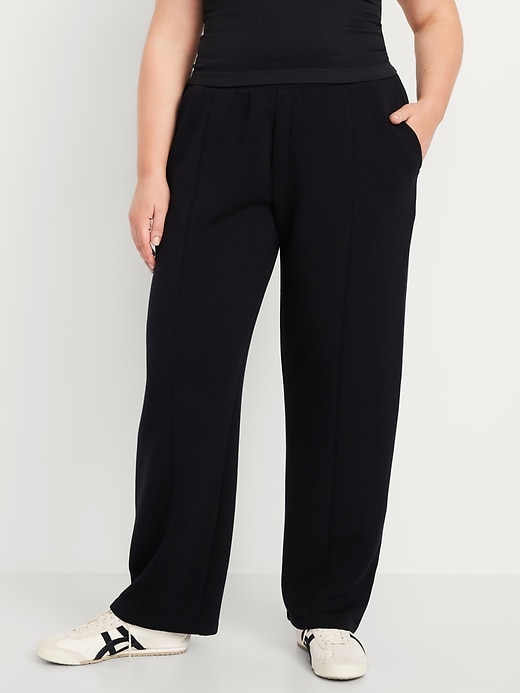Image number 6 showing, High-Waisted Bounce Fleece Trouser Sweatpants