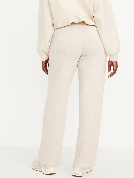 Image number 5 showing, High-Waisted Bounce Fleece Trouser Sweatpants