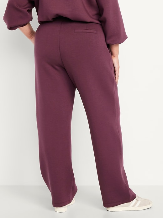 Image number 7 showing, High-Waisted Bounce Fleece Trouser Sweatpants
