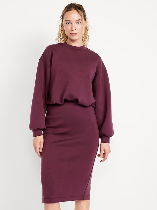 Image number 3 showing, Bounce Fleece Bubble-Hem Sweatshirt
