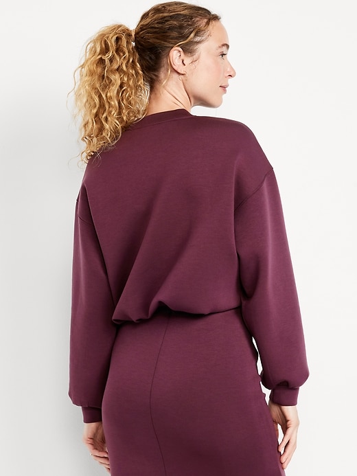 Image number 2 showing, Bounce Fleece Bubble-Hem Sweatshirt