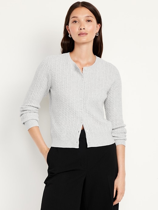 Image number 1 showing, SoSoft Cropped Cardigan Sweater