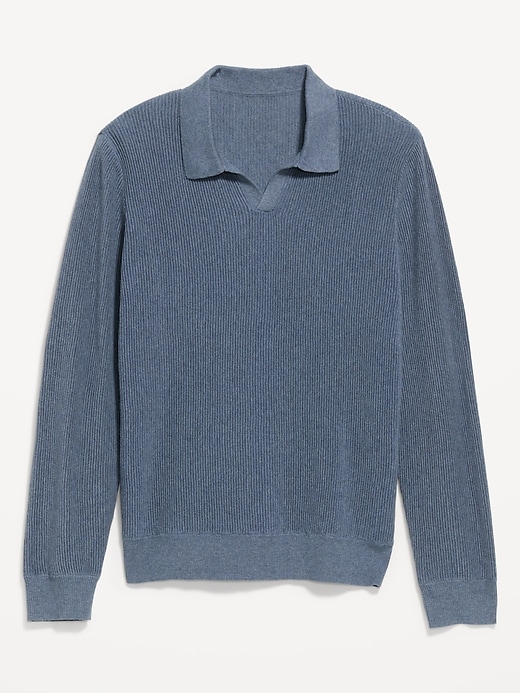 Image number 4 showing, Long-Sleeve Sweater-Knit Polo