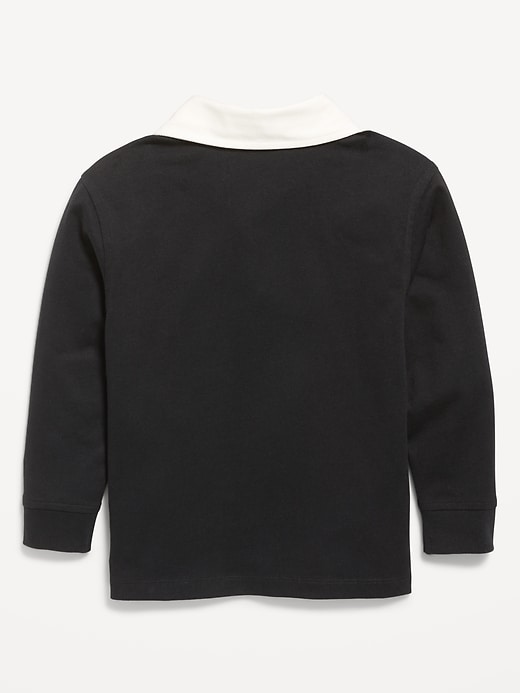 Image number 2 showing, Oversized Long-Sleeve Rugby Shirt for Toddler Boys