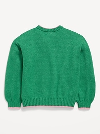 Image number 3 showing, Oversized Crew-Neck Sweater for Girls