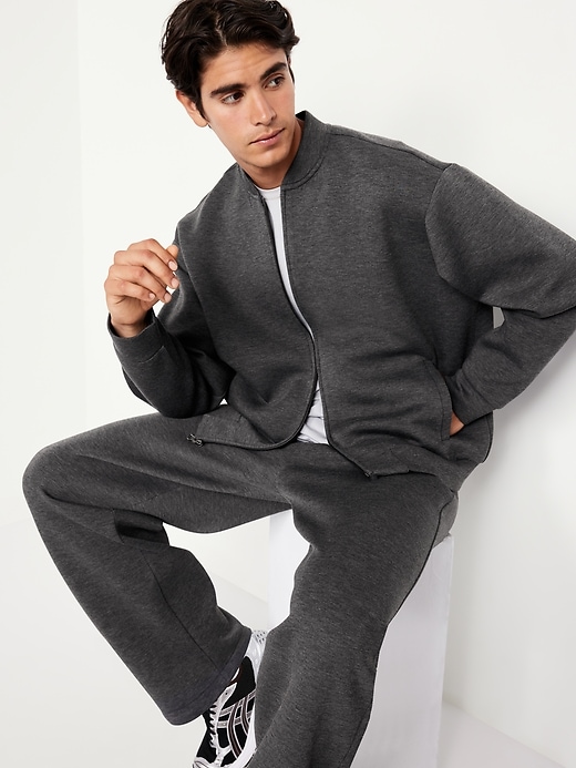 Image number 3 showing, Bounce Fleece Oversized Bomber Jacket