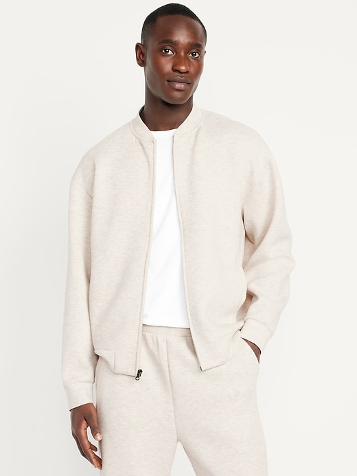 Image number 1 showing, Bounce Fleece Oversized Bomber Jacket