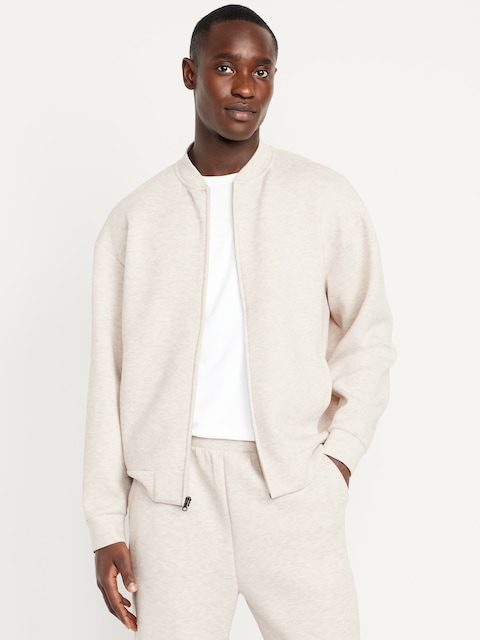 Bounce Fleece Oversized Bomber Jacket