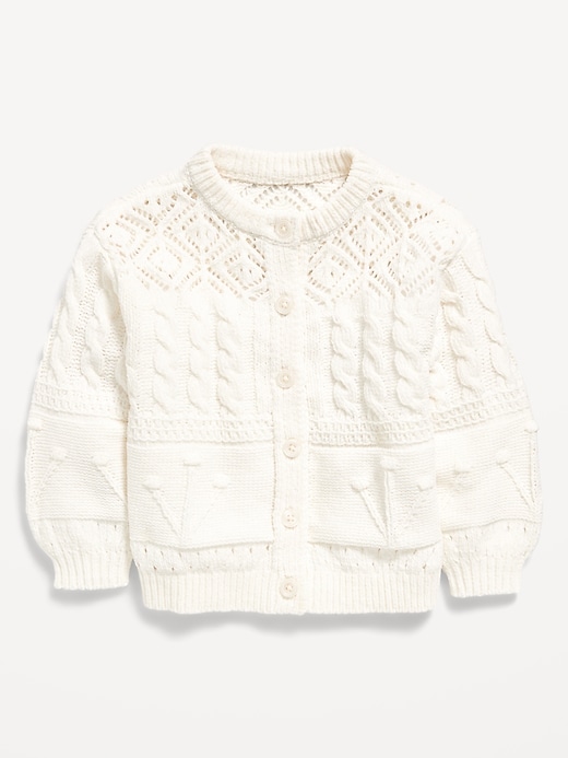 Image number 1 showing, Chenille Cardigan Sweater for Toddler Girls