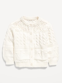 Image number 1 showing, Chenille Cardigan Sweater for Toddler Girls