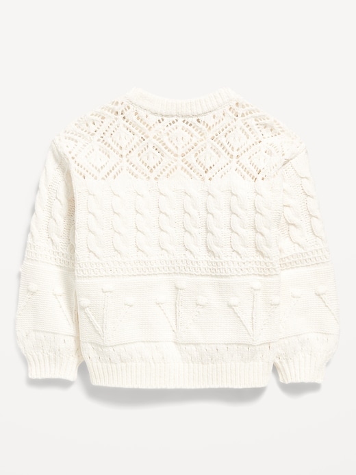 Image number 2 showing, Chenille Cardigan Sweater for Toddler Girls