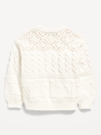 Image number 2 showing, Chenille Cardigan Sweater for Toddler Girls