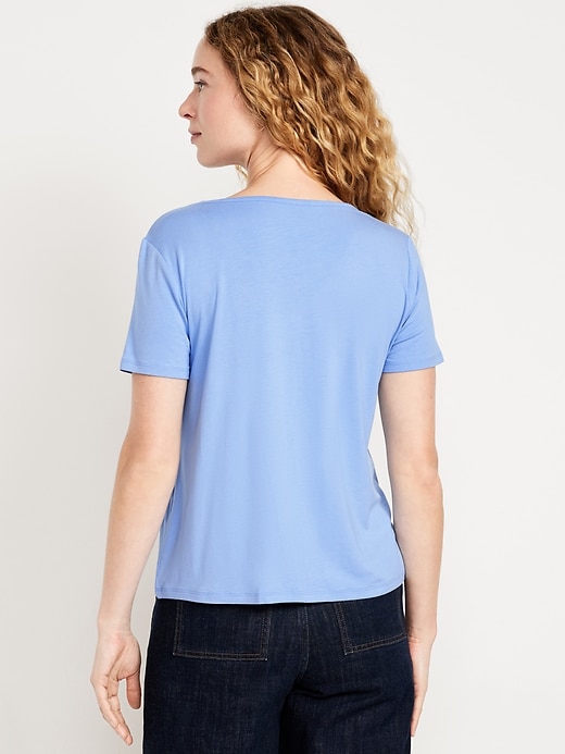 Image number 8 showing, Luxe V-Neck T-Shirt