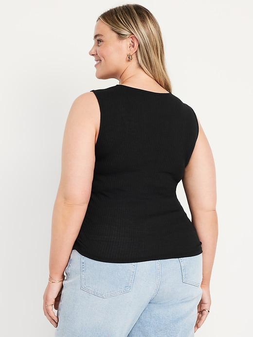 Image number 7 showing, High-Neck Shirred Cropped Top