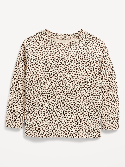 Image number 1 showing, Printed Long-Sleeve T-Shirt for Toddler Girls