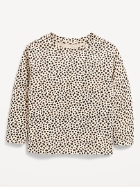 Image number 1 showing, Printed Long-Sleeve T-Shirt for Toddler Girls