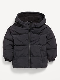 Image number 1 showing, Water-Resistant Puffer Jacket for Toddler Boys