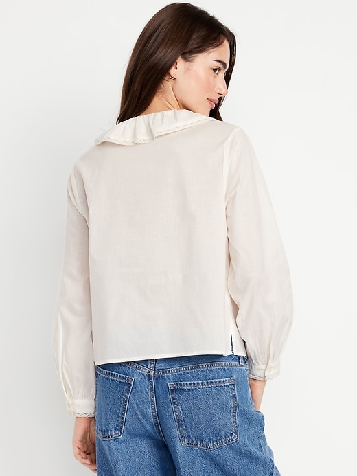 Image number 7 showing, Ruffle Button-Down Shirt