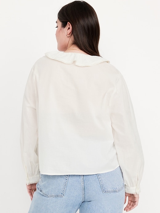Image number 5 showing, Ruffle Button-Down Shirt