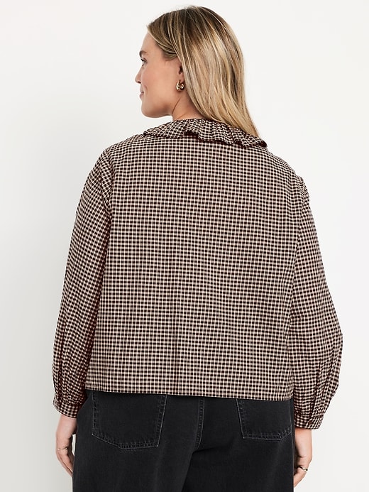 Image number 8 showing, Button-Down Ruffle Shirt