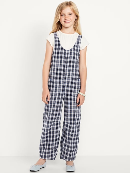 View large product image 1 of 3. Short-Sleeve T-Shirt and Jumpsuit Set for Girls