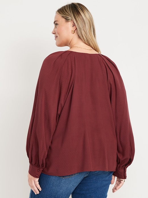 Image number 8 showing, Jacquard Button-Down Top