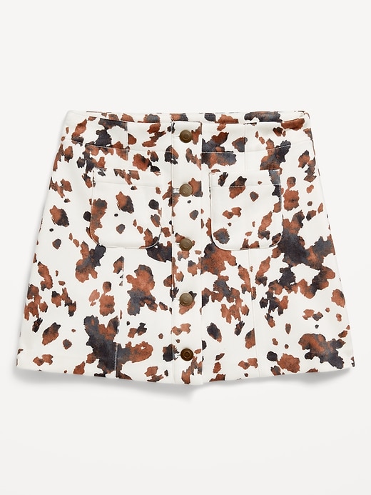 Image number 4 showing, Faux-Suede Button-Front Skirt for Girls