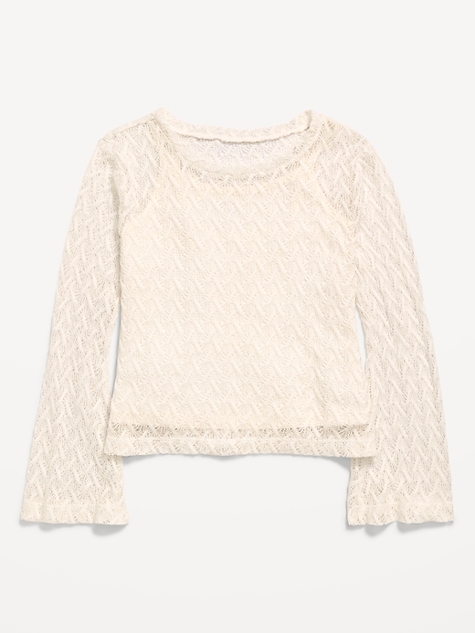 Image number 1 showing, 2-In-1 Textured Knit Top for Girls
