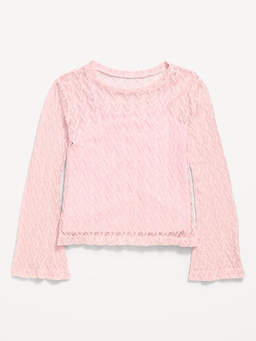 Image number 2 showing, 2-In-1 Textured Knit Top for Girls