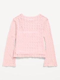 Image number 3 showing, 2-In-1 Textured Knit Top for Girls