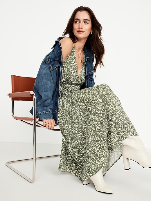 Image number 3 showing, Fit & Flare Floral Maxi Dress