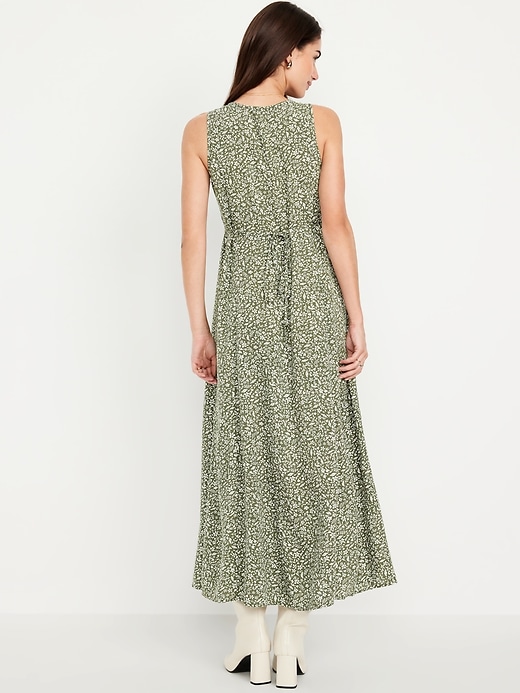 Image number 2 showing, Fit & Flare Floral Maxi Dress