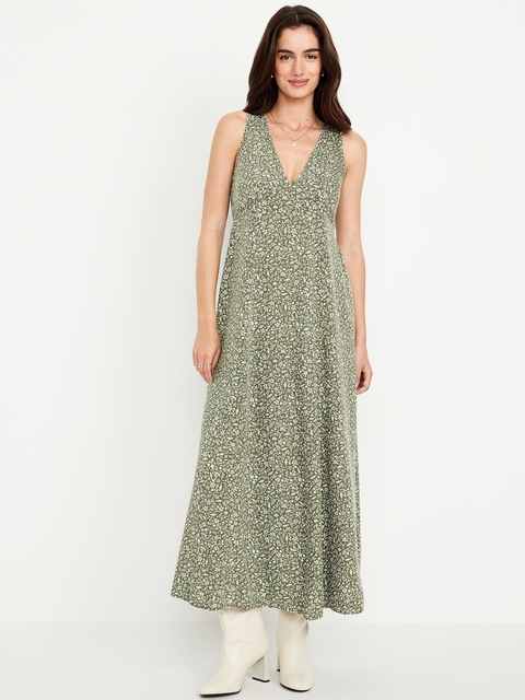 Fit & Flare Floral Maxi Dress