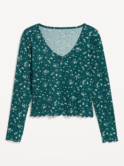 Image number 6 showing, Cozy Ribbed Pajama Top