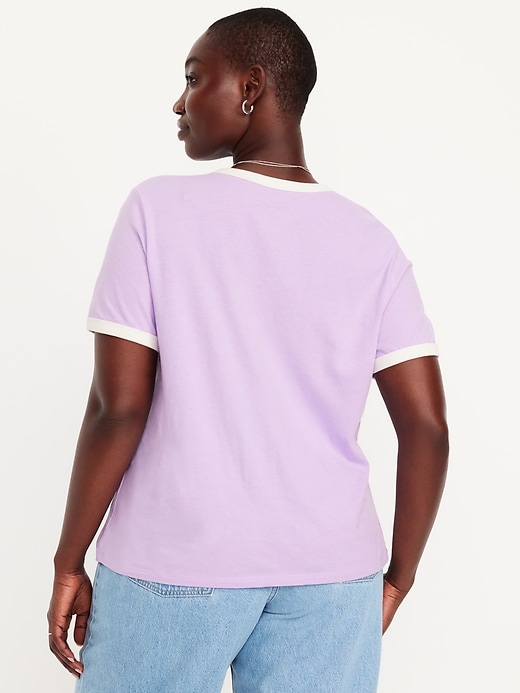 Image number 6 showing, EveryWear Logo-Graphic Ringer T-Shirt
