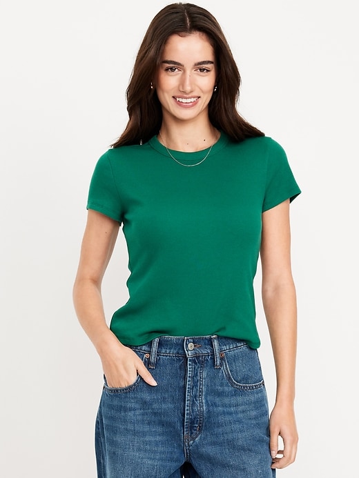 Image number 1 showing, Snug Crop T-Shirt