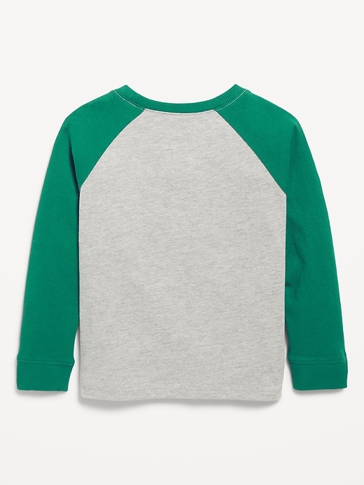 View large product image 2 of 2. Long-Sleeve Pocket T-Shirt for Toddler Boys