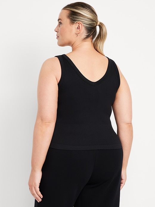Image number 6 showing, Exhale Seamless Fitted Rib Tank