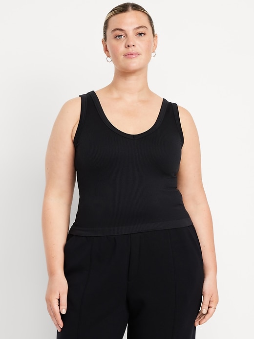 Image number 5 showing, Exhale Seamless Fitted Rib Tank