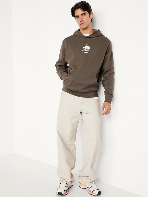 Image number 3 showing, Oversized Logo Pullover Hoodie for Men