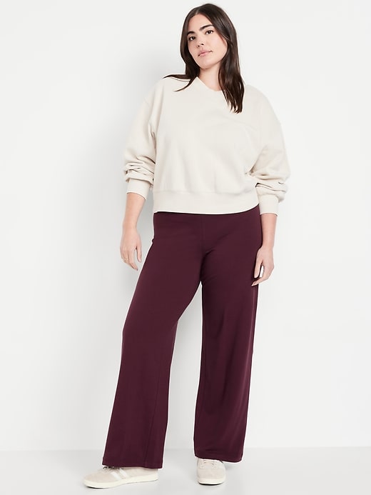 Image number 4 showing, High-Waisted Fashion Wide-Leg Leggings