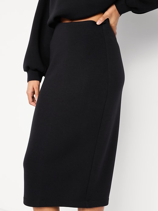 Image number 7 showing, Extra High-Waisted Bounce Fleece Midi Skirt