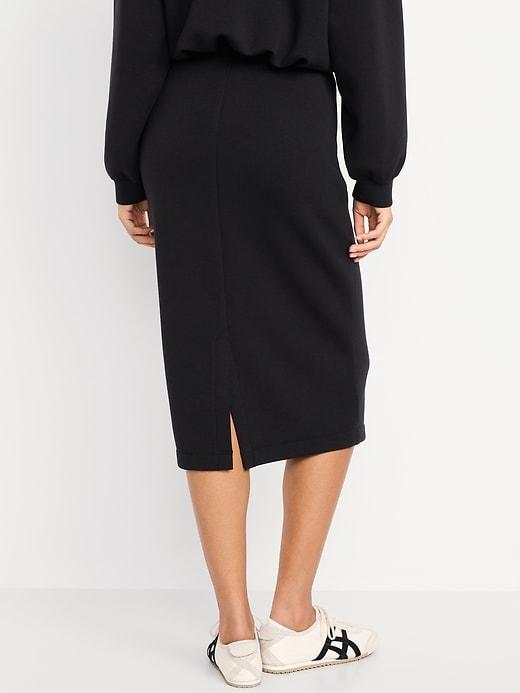 Image number 6 showing, Extra High-Waisted Bounce Fleece Midi Skirt