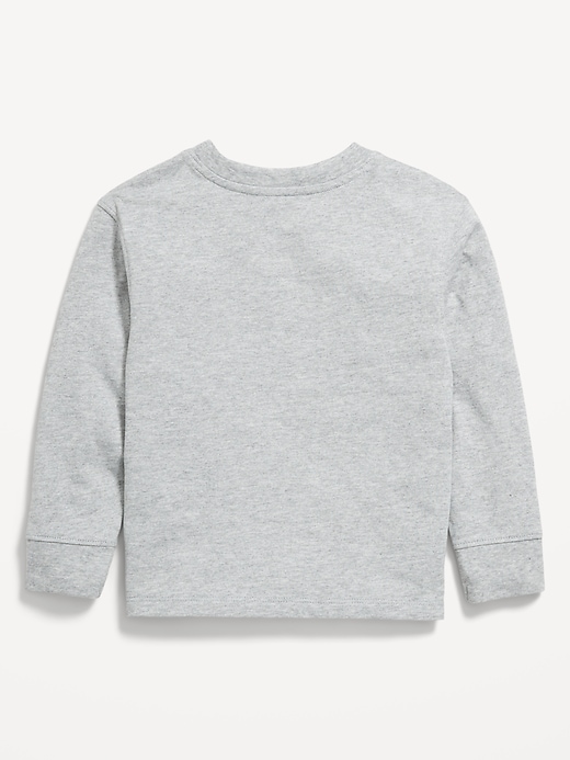 Image number 2 showing, Oversized Long-Sleeve Utility Pocket T-Shirt for Toddler Boys