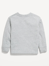 Image number 2 showing, Oversized Long-Sleeve Utility Pocket T-Shirt for Toddler Boys