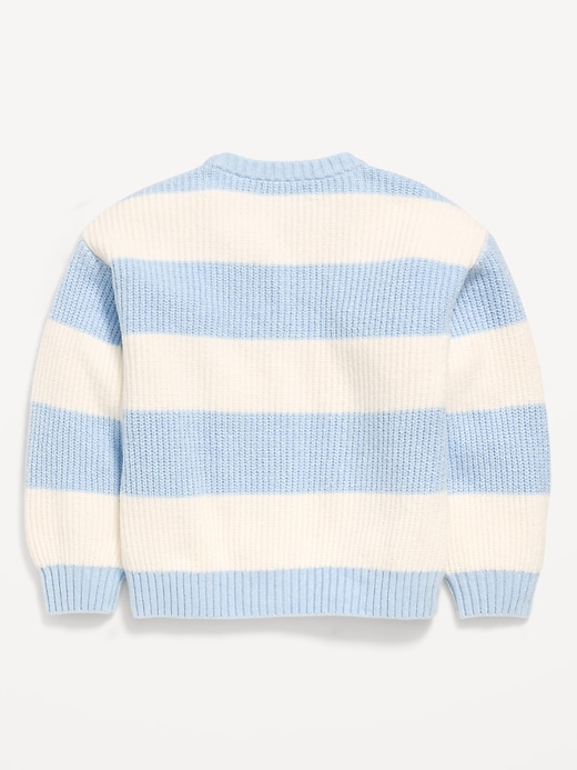 Image number 3 showing, Oversized Crew-Neck Sweater for Girls