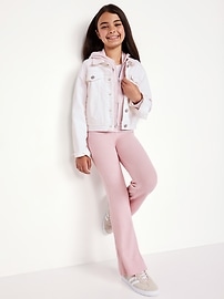 View large product image 3 of 4. CozePlush Flare-Leg Performance Pants for Girls