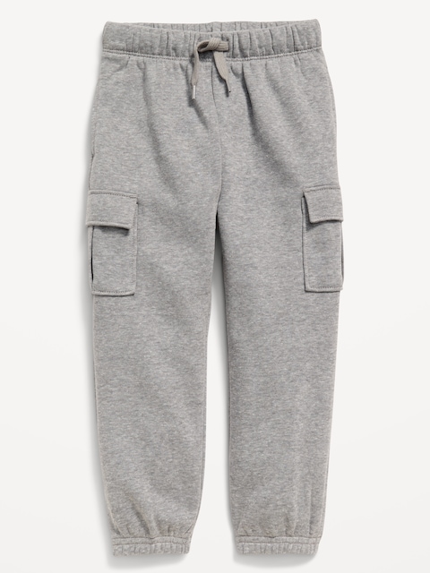 Pantalon de jogging cargo coupe généreuse en molleton pour tout-petit garçon
