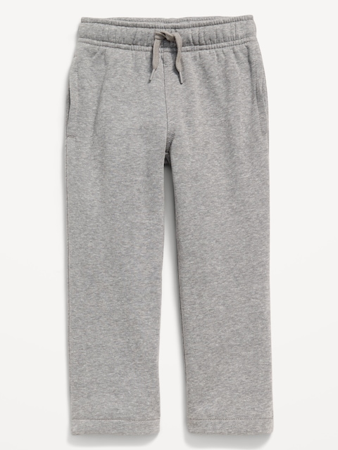 Favorite Fleece Straight-Leg Sweatpants for Toddler Boys - Dark Heather Gray