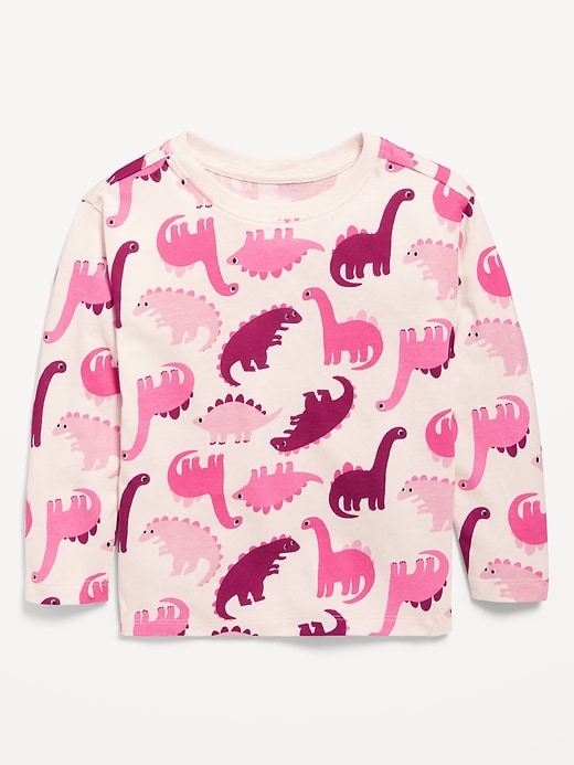 Image number 1 showing, Printed Long-Sleeve T-Shirt for Toddler Girls